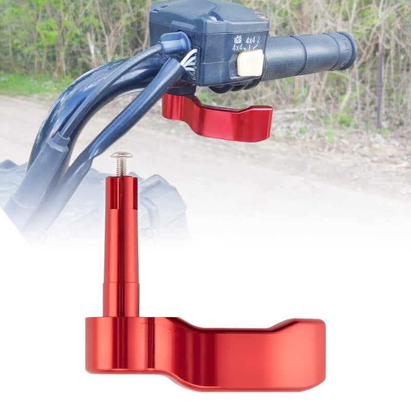 Wsays XJMOTO Thumb Throttle Control Lever Red Aluminum Billet Compatible with Polaris Sportsman 450 550 570 850 1000 2009-2024 - Image 3